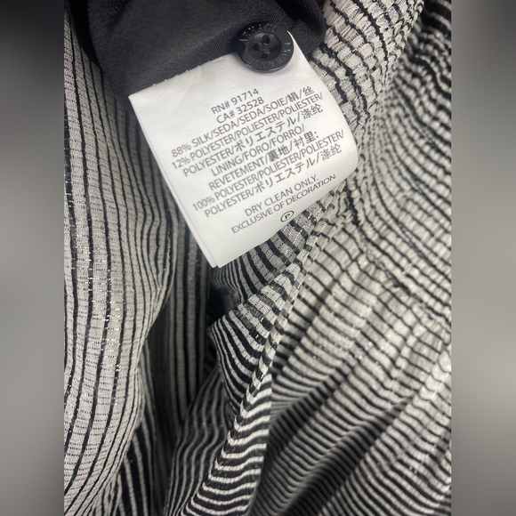 A/X Armani Exchange Black and White Fit and Flare Mini Dress Size 10 - Picture 6 of 9